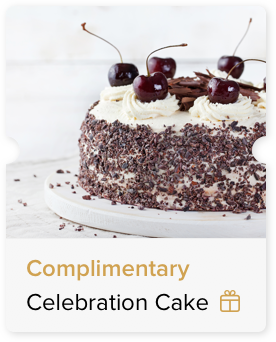 Gourmet Club compliemtary cake certificate